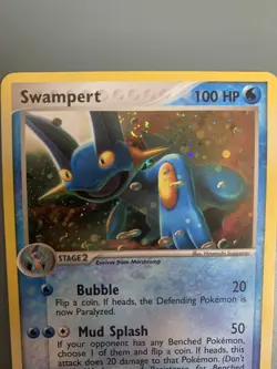 Swampert 5/17 - Pokemon TCG 2004 Pop Series 1 Holo Rare LP + swirl - Image 5
