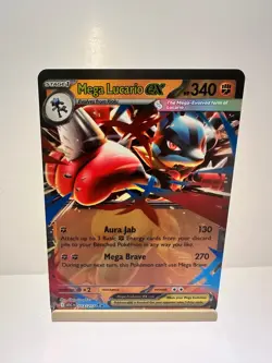 Mega Lucario ex 077/132 Double Rare Mega Evolution Pokemon Near Mint - Image 1