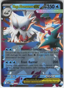 Mega Abomasnow ex 036/132 Double Rare Mega Evolution Pokemon Near Mint - Image 1