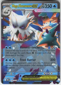 Mega Abomasnow ex 036/132 Double Rare Mega Evolution Pokemon Near Mint - Image 1