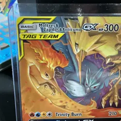 Pokemon TCG Moltres & Zapdos & Articuno GX 44/68 TAG TEAM Hidden Fates NM - Image 2