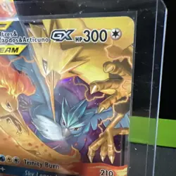 Pokemon TCG Moltres & Zapdos & Articuno GX 44/68 TAG TEAM Hidden Fates NM - Image 3