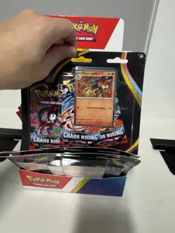 Pokemon TCG ME04 Chaos Rising 3 Pack Blister DISPLAY CASE 12 Total 3PK Blisters - Image 5