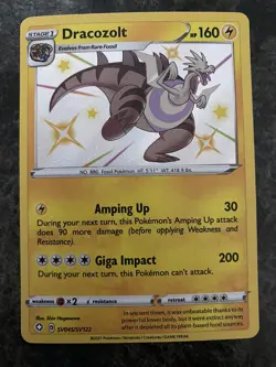 2021 Pokemon TCG - Shining Fates - Dracozolt - #SV045 - Holo Rare - NM - Image 1