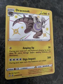 2021 Pokemon TCG - Shining Fates - Dracozolt - #SV045 - Holo Rare - NM - Image 5