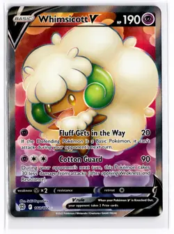 2022 TCG Pokemon #160 Whimsicott V Full Art Holo 160/172 Brilliant Stars - Image 1