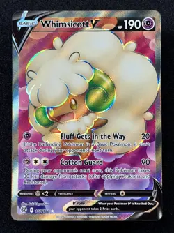 2022 TCG Pokemon #160 Whimsicott V Full Art Holo 160/172 Brilliant Stars - Image 2