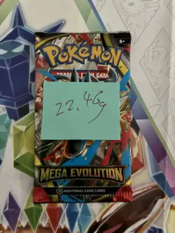 (HEAVY) 22.46g Pokemon TCG Mega Evolution Booster Pack (SEALED)✅ - Image 2