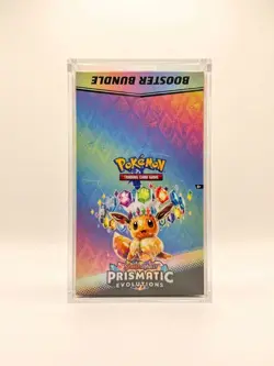 Pokemon TCG S&V Prismatic Evolutions Booster Bundle Display Case w/Acrylic Case - Image 1