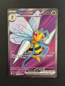 Beedrill ex 098/086 Ultra Rare Full Art Pokemon TCG Chaos Rising CRI English NM - Image 1