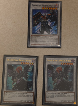 Yu-Gi-Oh! Konami Blackwing Synchro Lot Armor Master BATT-EN009 x3 Foil - Image 1