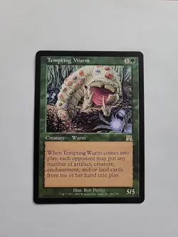 MTG - Tempting Wurm _ Onslaught Regular Rare #291 - Image 1