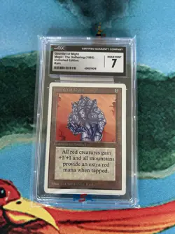 Magic: The Gathering MTG Gauntlet of Might [Unlimited Edition] Graded CGC 7 Near - Image 1