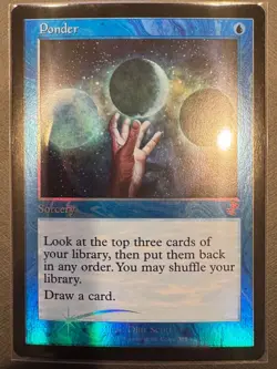 MTG Time Spiral Remastered Retro Frame Foil - Ponder - NM - Image 1