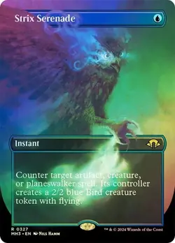 Strix Serenade Foil Borderless Modern Horizons 3 NM MTG 0327 - Image 1