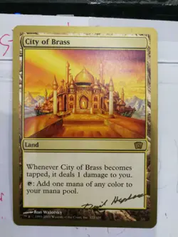 MTG World Championship CITY OF BRASS 8TH Gold Border - Image 1