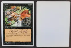 SIGNED MTG Magic Doug Keith Artist Proof _ Fifth Edition 5E _ FEAR _ 1/50! - Image 1