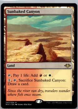 [4x] Sunbaked Canyon R Modern Horizons 247 NM MTG MH1 Playset - Image 1
