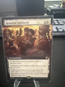 MTG Renewed Solidarity (Extended Art) Commander: Aetherdrift Rare #23 - Image 1