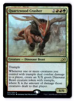 Quartzwood Crasher LP* FOIL PROMO PACK Ikoria 201/274 mtg-UnltdCards - Image 1