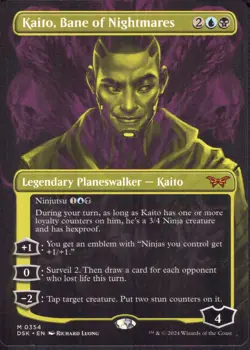 Kaito, Bane of Nightmares (Showcase) - Duskmourn DSK - Magic MTG NM - Image 1
