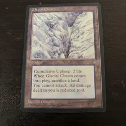 Glacial Chasm Ice Age MTG Magic The Gathering LP/NM Free Ship BB - Image 1