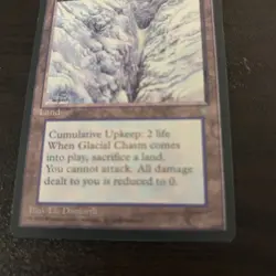 Glacial Chasm Ice Age MTG Magic The Gathering LP/NM Free Ship BB - Image 3