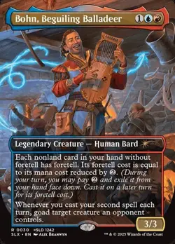 1x Bohn, Beguiling Balladeer - Extended Art NM Eng MTG - Universes Within - Image 1