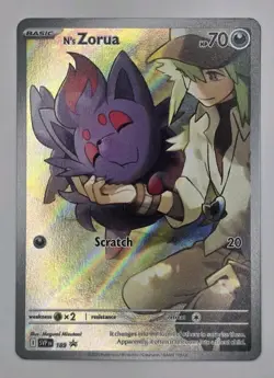 N's Zorua 189 Sv: Scarlet & Violet Journey Together ETB Promo Pokemon Card - NM - Image 1