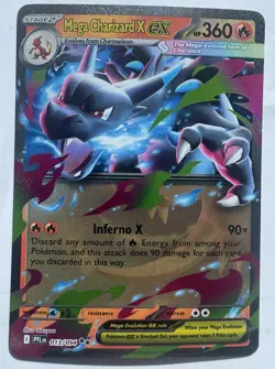 ME02: Phantasmal Flames #013/094 Mega Charizard X Ex NM Pokemon - Image 1