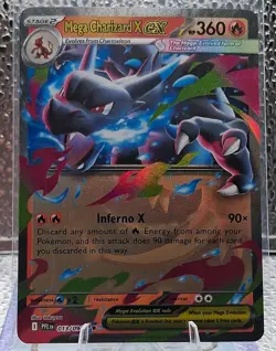 Mega Charizard X ex ⭐ 013/094 Holo Double Rare Phantasmal Flames POKEMON TCG NM - Image 1