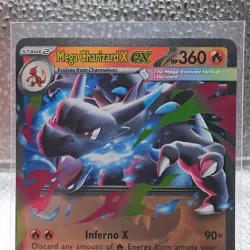 Mega Charizard X ex ⭐ 013/094 Holo Double Rare Phantasmal Flames POKEMON TCG NM - Image 2