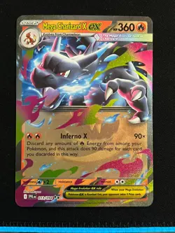 Mega Charizard X ex 013/094, Phantasmal Flames, Pokemon - NM - Image 1