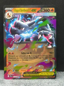Mega Charizard X ex 013/094 Double Rare Phantasmal Flames Pokemon Holo Near Mint - Image 1