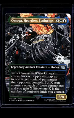 Magic The Gathering FIN Final Fantasy Borderless #347 Omega Heartless Evolution - Image 1