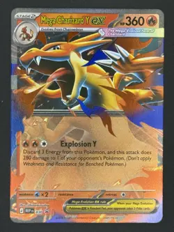 Mega Charizard Y ex 030 Holo Promo ME: Mega Evolution Promo Pokemon Near Mint - Image 2