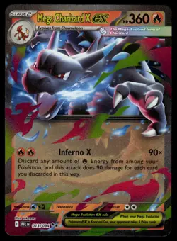 POKEMON MEGA CHARIZARD X EX PHANTASMAL FLAMES 013/094 DOUBLE RARE NM/M - Image 1