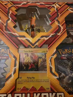 Pokemon Tapu Koko Figure Collection Brand New Sealed Box Set Holo - Image 4