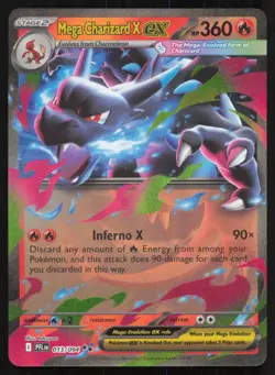 Mega Charizard X ex 013/094 Double Rare Phantasmal Flames Pokemon Holo Near Mint - Image 1