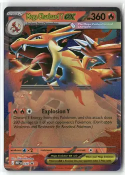 Mega Charizard Y ex 030 Holo Promo ME: Mega Evolution Promo Pokemon Near Mint - Image 1