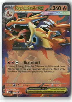 Mega Charizard Y ex 030 Holo Promo ME: Mega Evolution Promo Pokemon Near Mint - Image 1