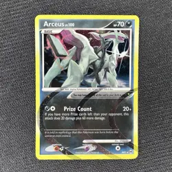 Arceus AR1 Darkness Platinum Arceus Holo Rare Pokemon LP - Image 1
