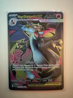109/094 Mega Charizard X Ultra Rare Pokemon Phantasmal Flames - Image 1