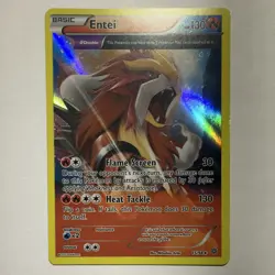Pokemon Entei 15/98 XY Ancient Origins Reverse Holo Rare English MP - Image 1