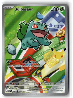 Bulbasaur 037 Holo Promo ME: Mega Evolution Promo Pokemon NM b3 - Image 1