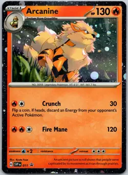 Arcanine 011 (Cosmos Holo) Promo Scarlet & Violet Promos Near Mint - Image 1
