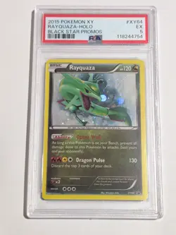 Pokemon XY Black Star Promo Rayquaza #XY64 PSA 5 - Image 1