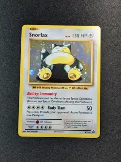 [LP+] ✨ Pokemon TCG Snorlax XY179 Black Star Promo Holo - Image 1