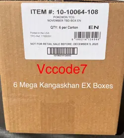 Pokemon Mega Kangaskhan Ex 6 Box Case - Image 2