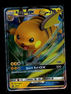 Pokemon TCG: Raichu GX SM213 Holo Black Star Promo - NM - Image 1